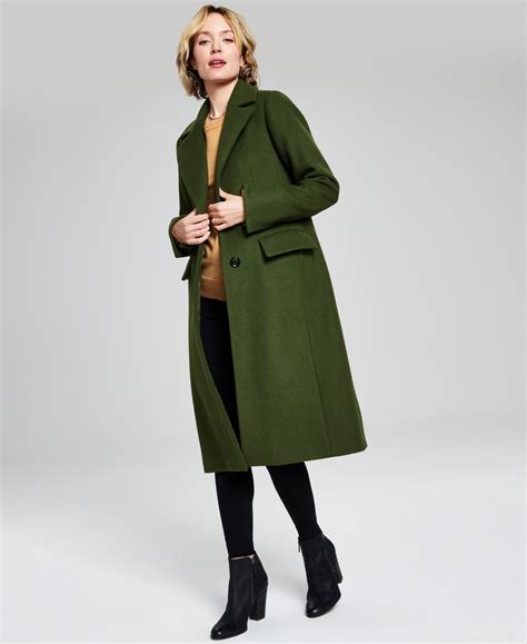 michael kors wool blend coat|michael kors single breasted coat.